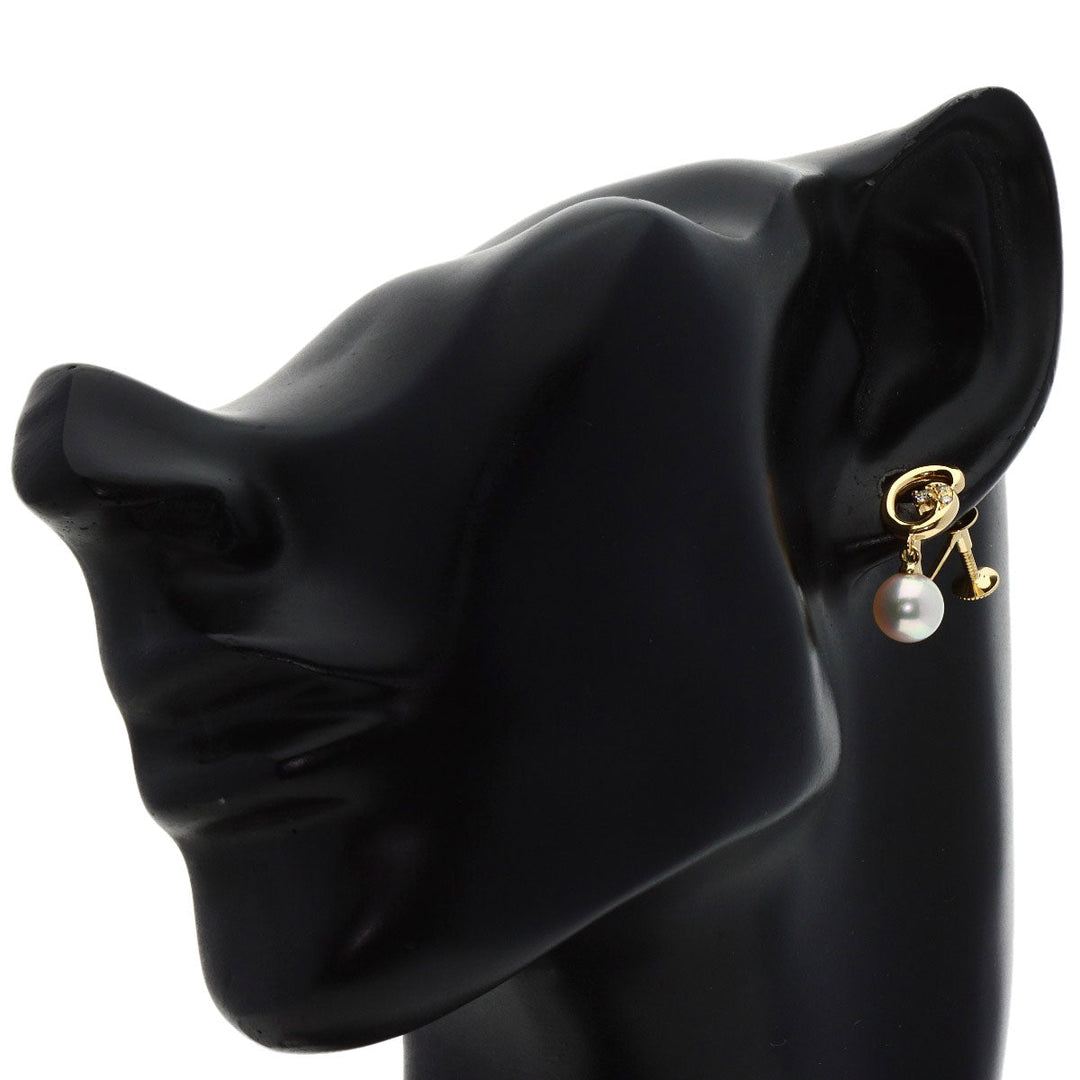 TASAKI Earring 18K Yellow Gold gold Pearl pearl diamond Women Used Authentic