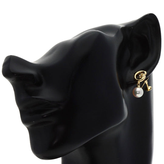 TASAKI Earring 18K Yellow Gold gold Pearl pearl diamond Women Used Authentic