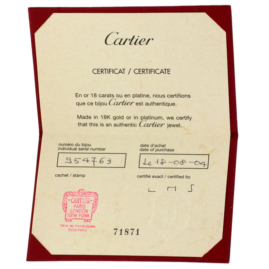 CARTIER Ring PT950 Silver Melimelo Pink Sapphire Diamond #49