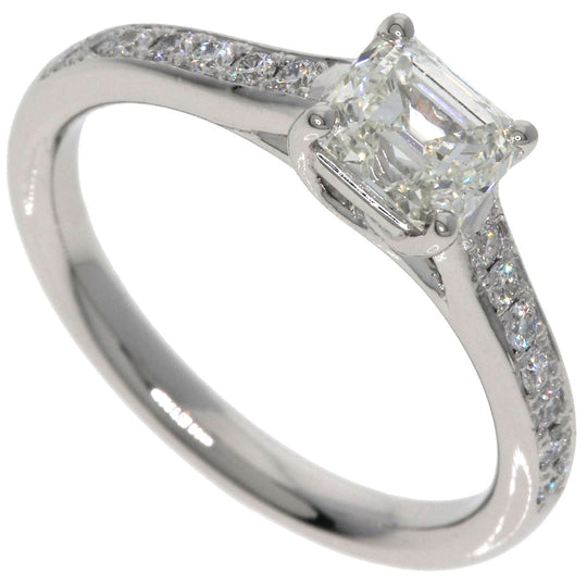 LAZAREKAPLAN Ring PT900 Silver diamond Women Used Authentic