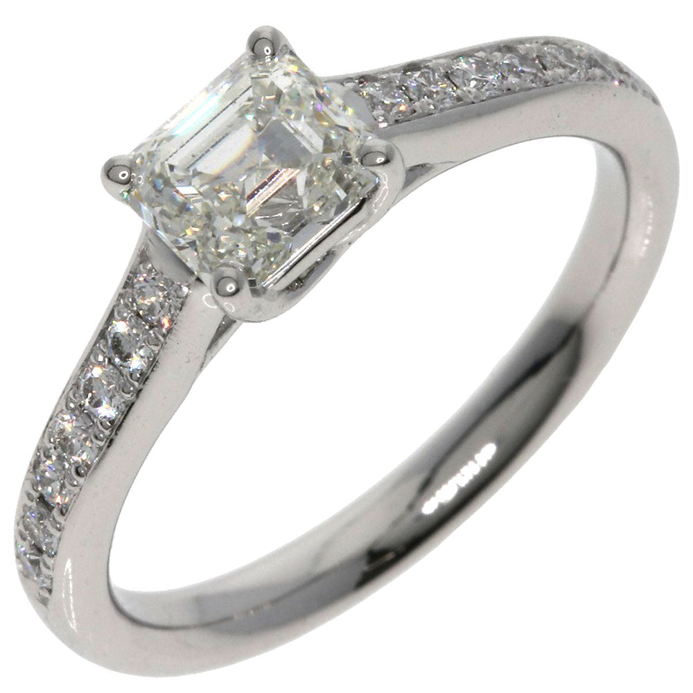 LAZAREKAPLAN Ring PT900 Silver diamond Women Used Authentic