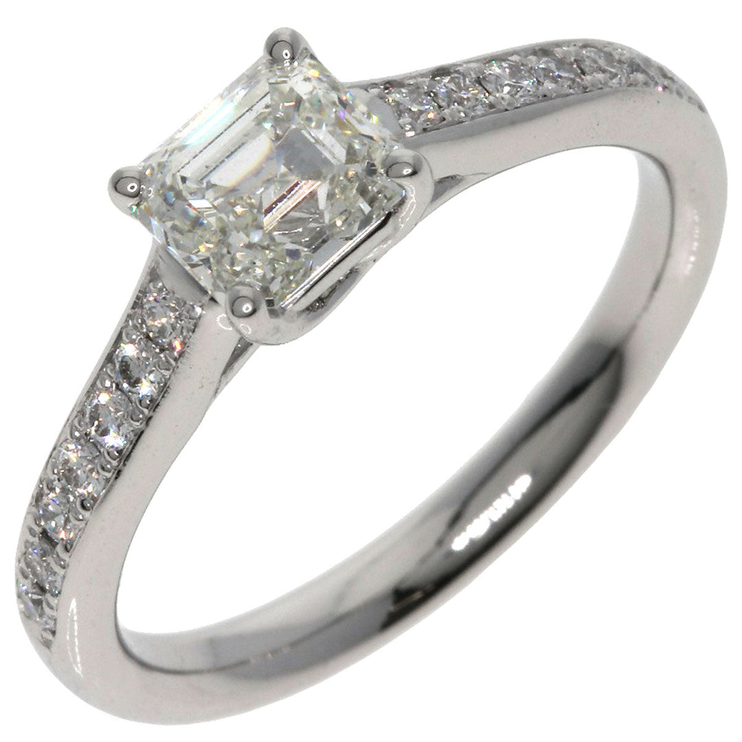 LAZAREKAPLAN Ring PT900 Silver diamond Women Used Authentic