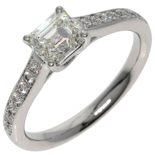 LAZAREKAPLAN Ring PT900 Silver diamond Women Used Authentic