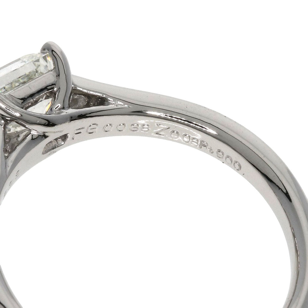 LAZAREKAPLAN Ring PT900 Silver diamond Women Used Authentic