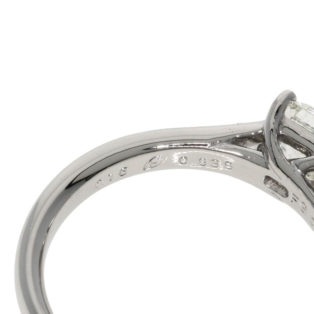 LAZAREKAPLAN Ring PT900 Silver diamond Women Used Authentic