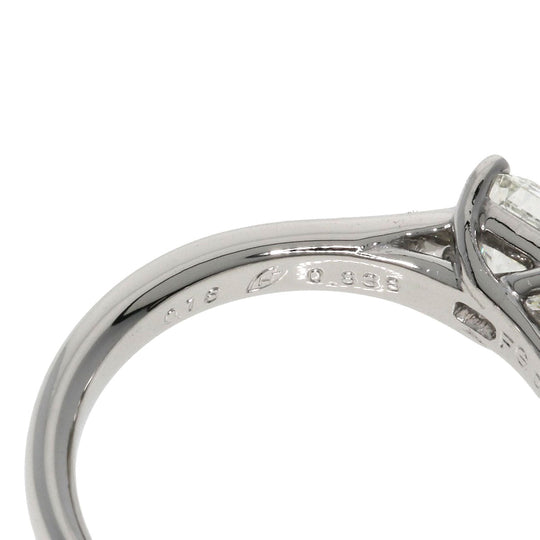 LAZAREKAPLAN Ring PT900 Silver diamond Women Used Authentic
