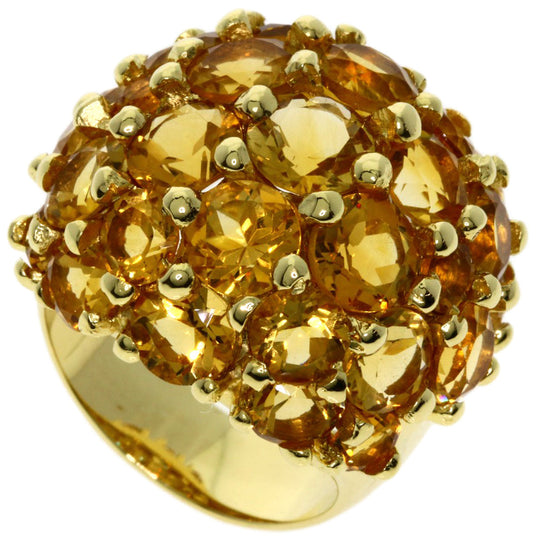 Ponte Vecchio Ring 18K Yellow Gold gold Citrin Women Used Authentic