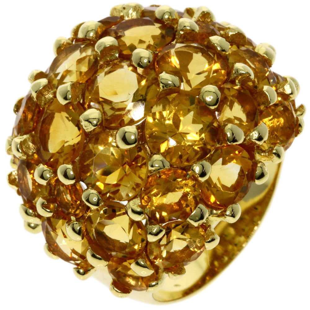 Ponte Vecchio Ring 18K Yellow Gold gold Citrin Women Used Authentic