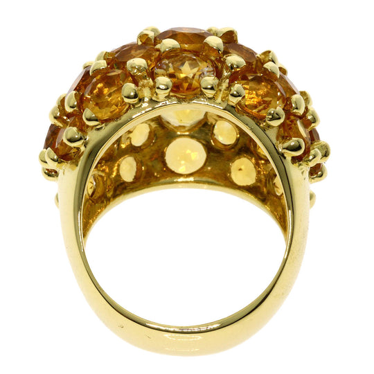 Ponte Vecchio Ring 18K Yellow Gold gold Citrin Women Used Authentic