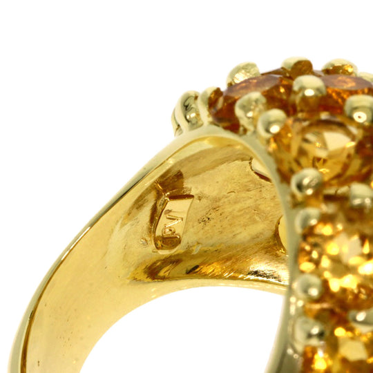 Ponte Vecchio Ring 18K Yellow Gold gold Citrin Women Used Authentic