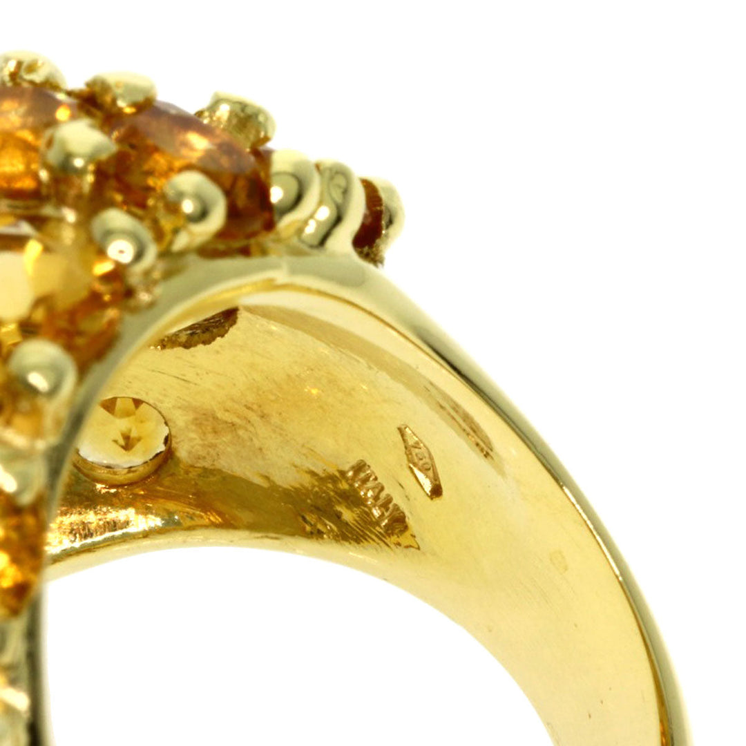 Ponte Vecchio Ring 18K Yellow Gold gold Citrin Women Used Authentic