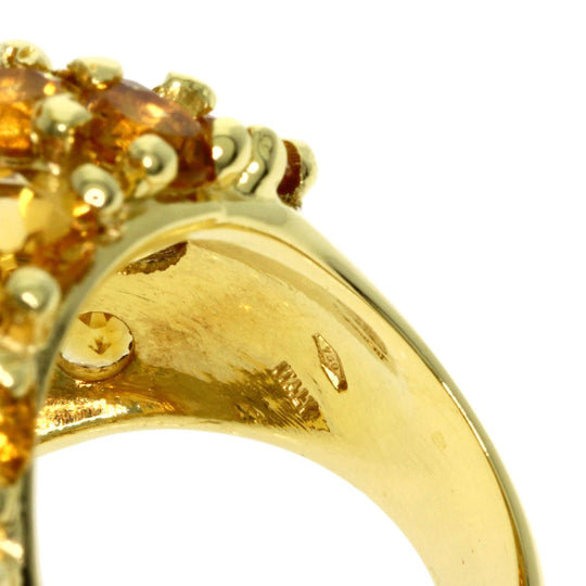Ponte Vecchio Ring 18K Yellow Gold gold Citrin Women Used Authentic