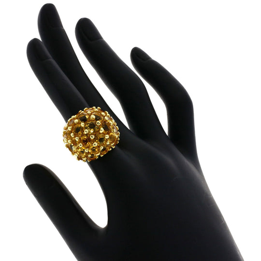 Ponte Vecchio Ring 18K Yellow Gold gold Citrin Women Used Authentic