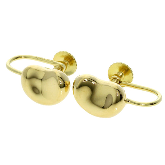 TIFFANY&Co. Earring 18K Yellow Gold gold Bean Women Used Authentic