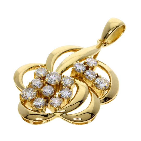 MIKIMOTO Pendant top 18K Yellow Gold gold diamond