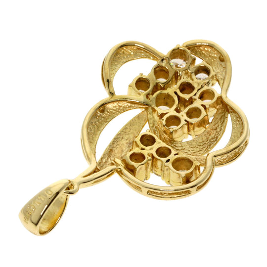 MIKIMOTO Pendant top 18K Yellow Gold gold diamond