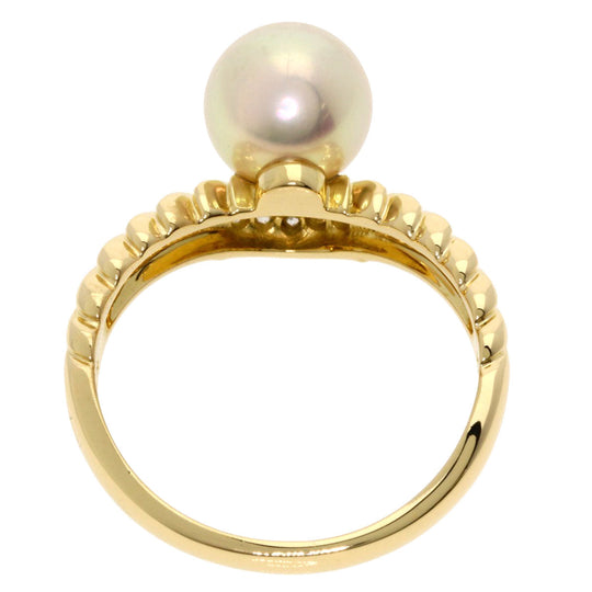 TASAKI Ring 18K Yellow Gold gold Akoya Pearl Diamond Women Used Authentic
