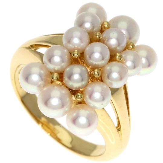 MIKIMOTO Ring 18K Yellow Gold gold Pearl Women Used Authentic