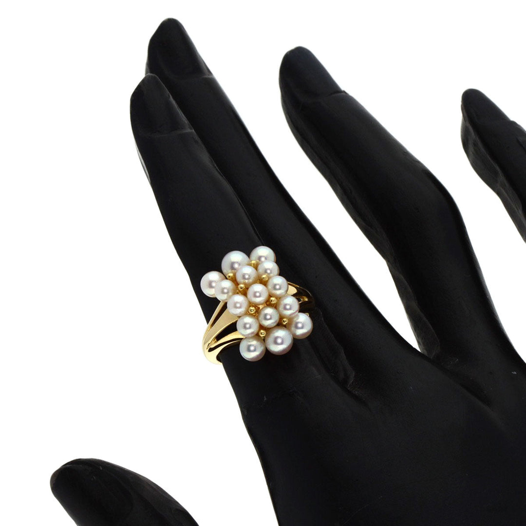 MIKIMOTO Ring 18K Yellow Gold gold Pearl Women Used Authentic
