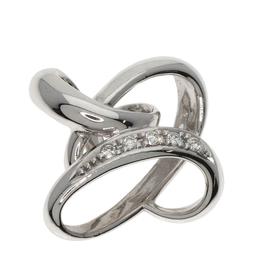 TASAKI Pendant top K18WG Silver diamond