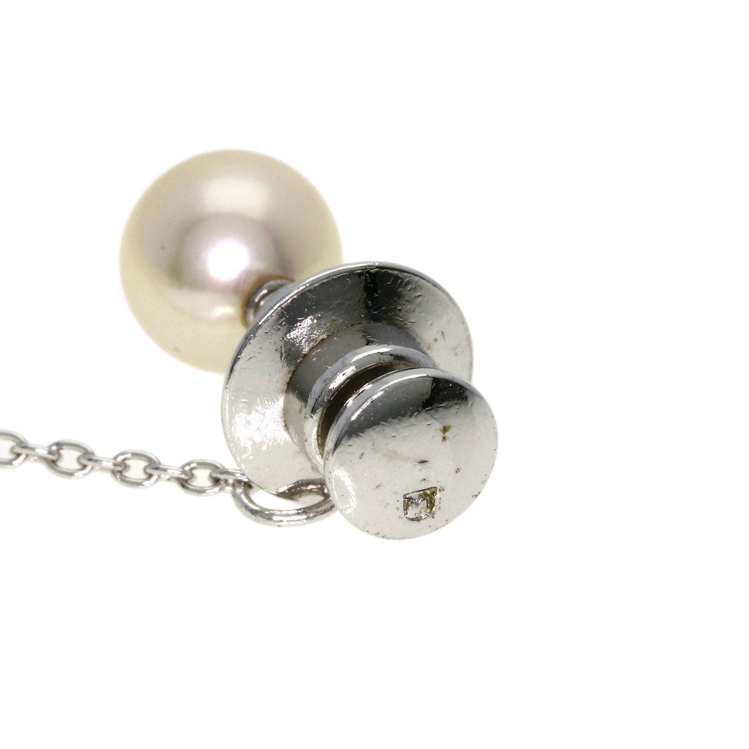 MIKIMOTO cuffs SV Silver Pearl Brooch Pin Set of 2 mens Used Authentic