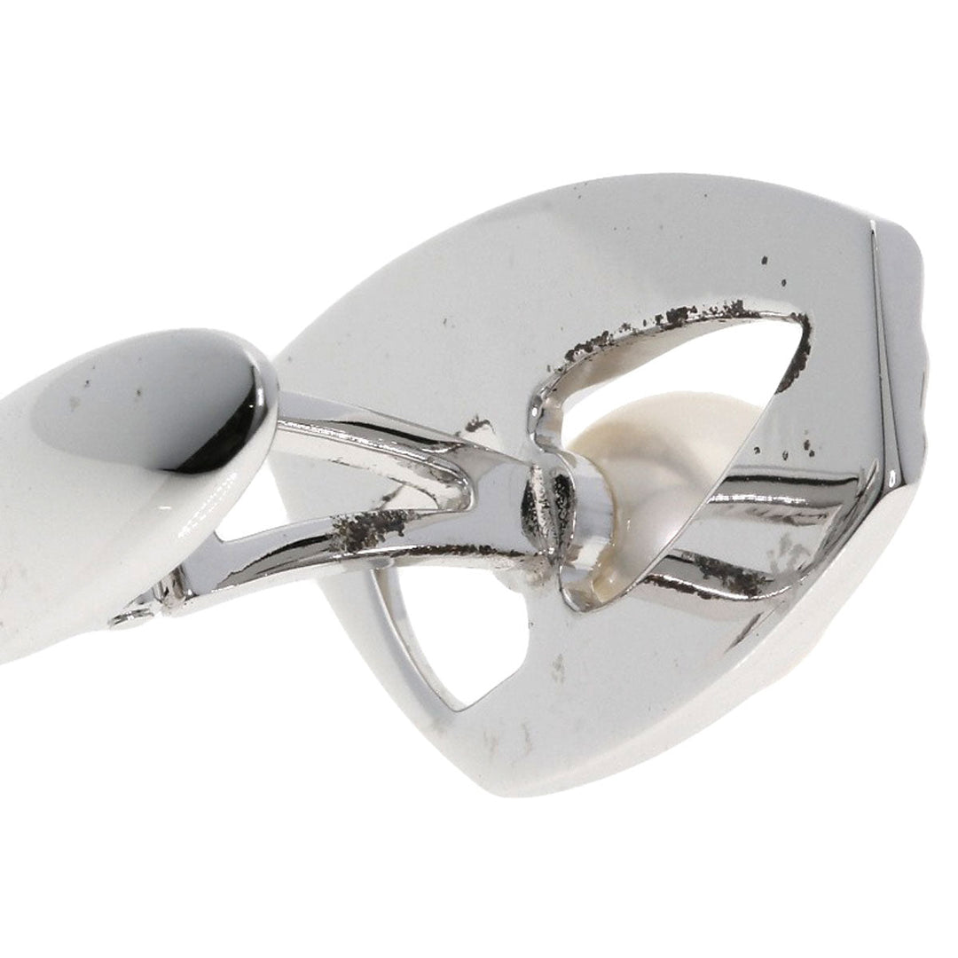 MIKIMOTO cuffs SV Silver Akoya pearl Pearl mens Used Authentic