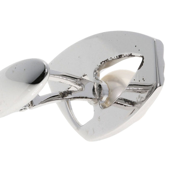 MIKIMOTO cuffs SV Silver Akoya pearl Pearl mens Used Authentic