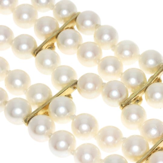 TIFFANY&Co. Necklace 18K Yellow Gold white Pearl Choker Women Used Authentic