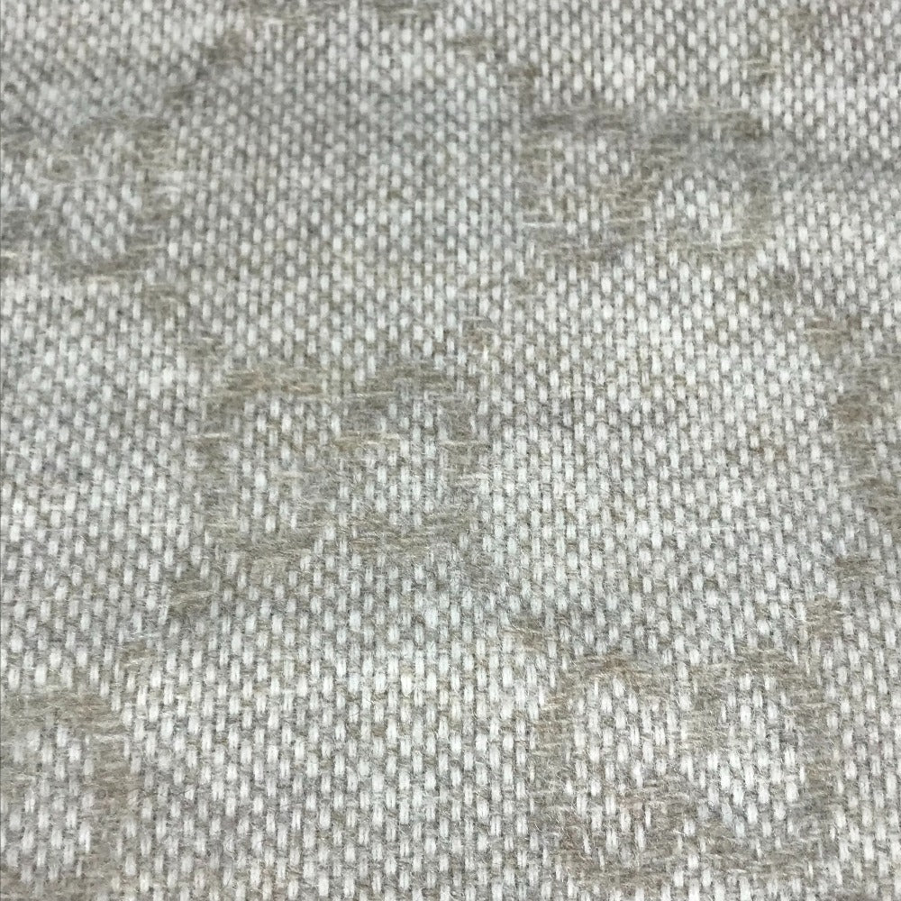 GUCCI Scarf 570603 wool beige GG Shelly line mens Used Authentic