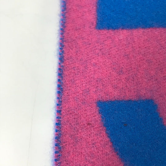 GUCCI Scarf 726526 wool pink GG Jacquard Women Used Authentic