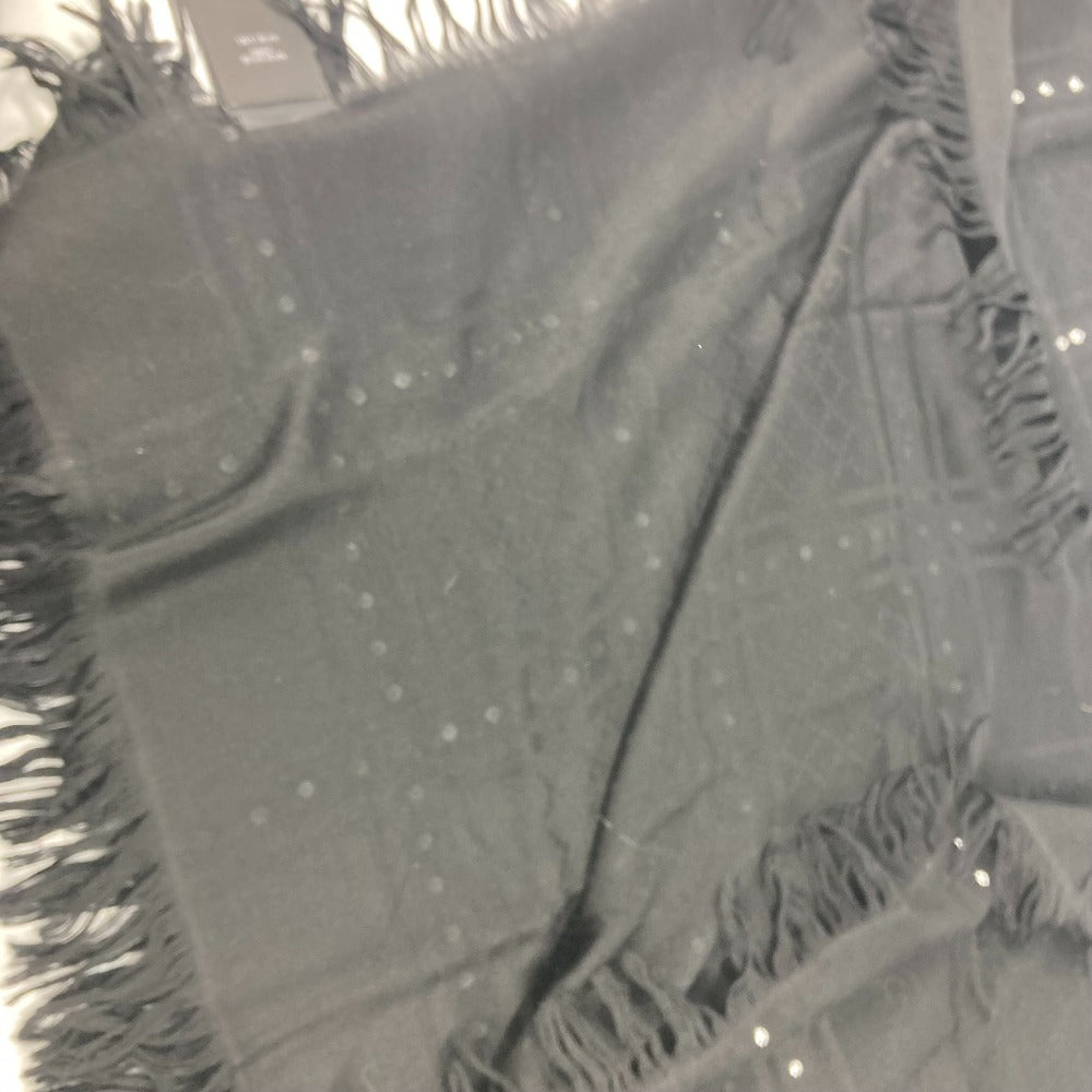 GUCCI Scarf 508027 Wool, Silk black GG Studs mens Used Authentic