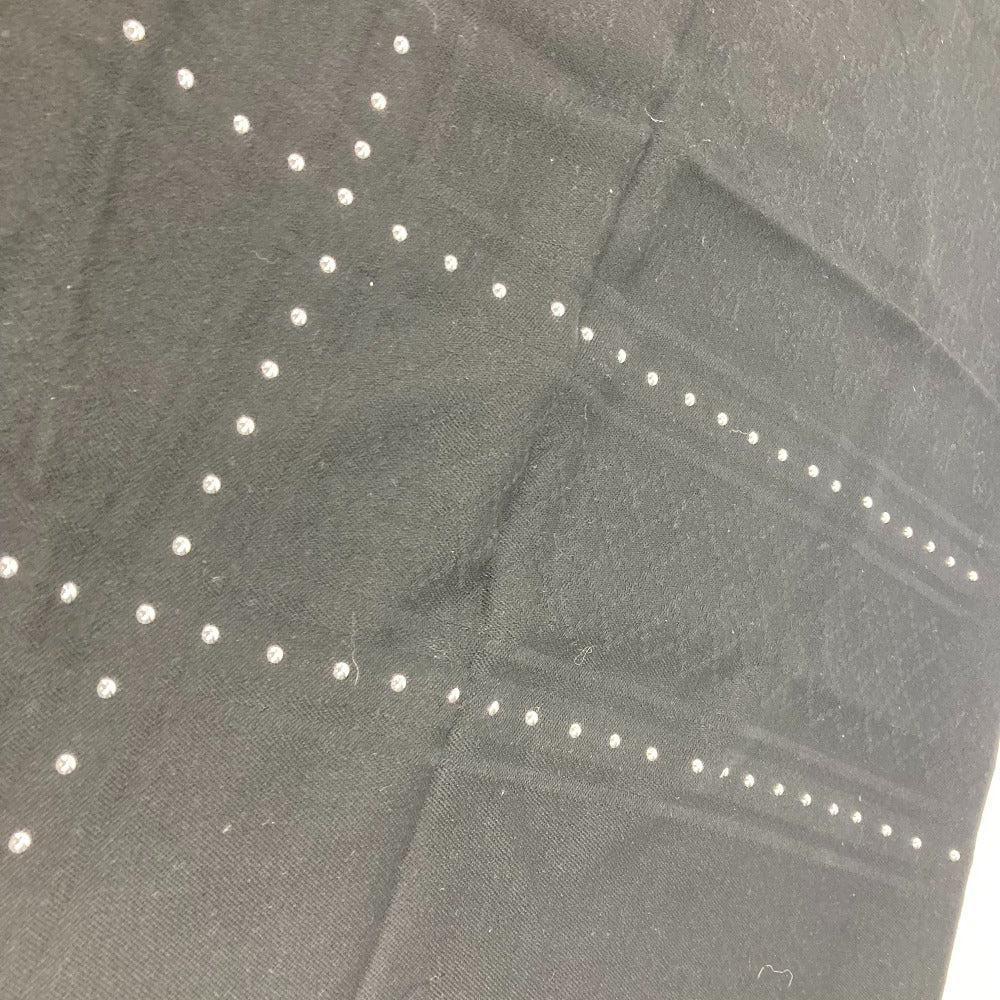GUCCI Scarf 508027 Wool, Silk black GG Studs mens Used Authentic