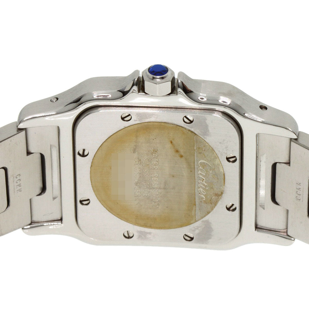 CARTIER Watches Quartz W20011C4 Stainless Steel , SSxK18YG gold Santosgalbe LM Ivory dial mens Used Authentic