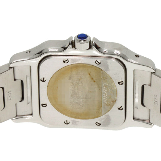 CARTIER Watches Quartz W20011C4 Stainless Steel , SSxK18YG gold Santosgalbe LM Ivory dial mens Used Authentic