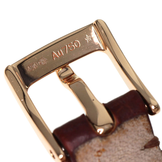 BVLGARI Watches Quartz LUP23G K18PG, leather gold Lvcea Diamond White shell dial Women Used Authentic
