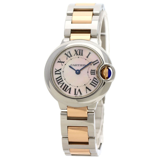 CARTIER Watches Quartz W6920034 Stainless Steel gold Baron Blue SM 1.1 " Pink shell dial