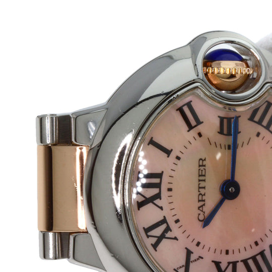 CARTIER Watches Quartz W6920034 Stainless Steel gold Baron Blue SM 1.1 " Pink shell dial