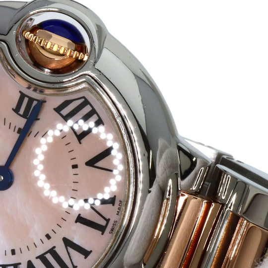 CARTIER Watches Quartz W6920034 Stainless Steel gold Baron Blue SM 1.1 " Pink shell dial