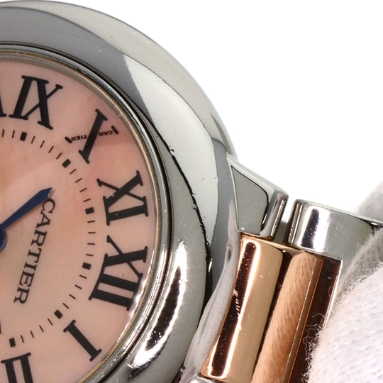 CARTIER Watches Quartz W6920034 Stainless Steel gold Baron Blue SM 1.1 " Pink shell dial