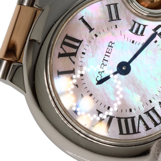 CARTIER Watches Quartz W6920034 Stainless Steel gold Baron Blue SM 1.1 " Pink shell dial