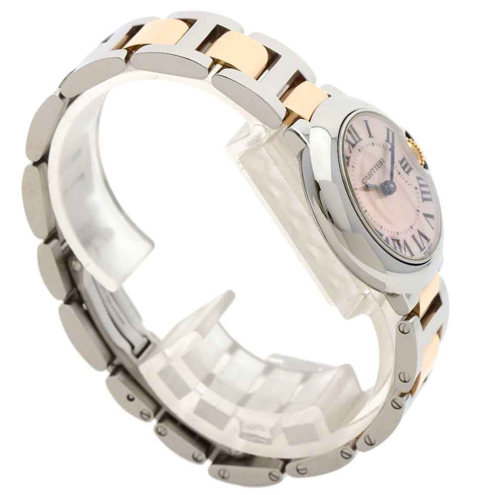 CARTIER Watches Quartz W6920034 Stainless Steel gold Baron Blue SM 1.1 " Pink shell dial