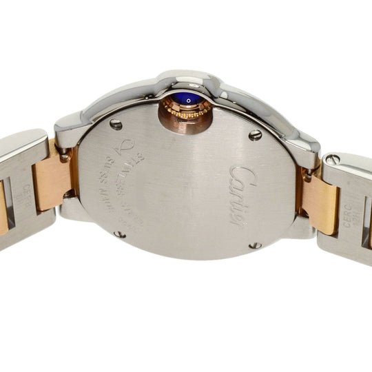 CARTIER Watches Quartz W6920034 Stainless Steel gold Baron Blue SM 1.1 " Pink shell dial