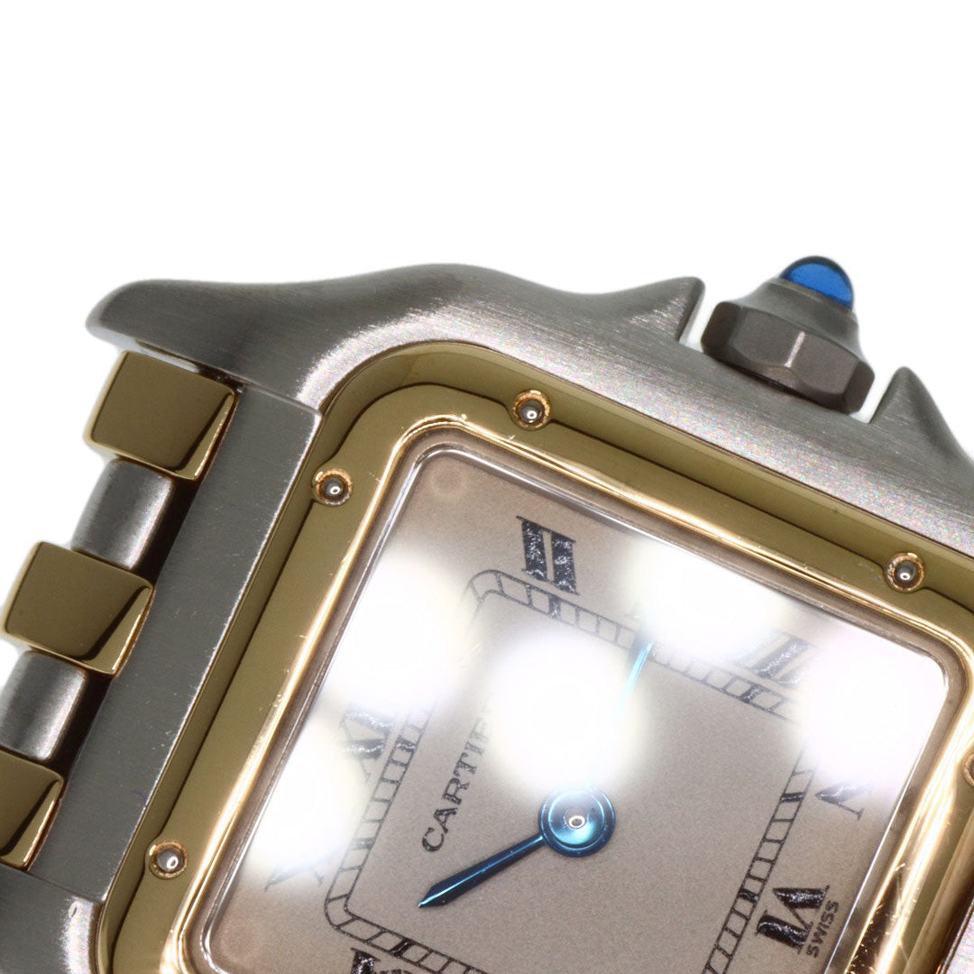 CARTIER Watches Quartz W25029B6 Stainless Steel , SSxK18YG gold PANTHERE SM 3ROW Ivory dial Women Used Authentic