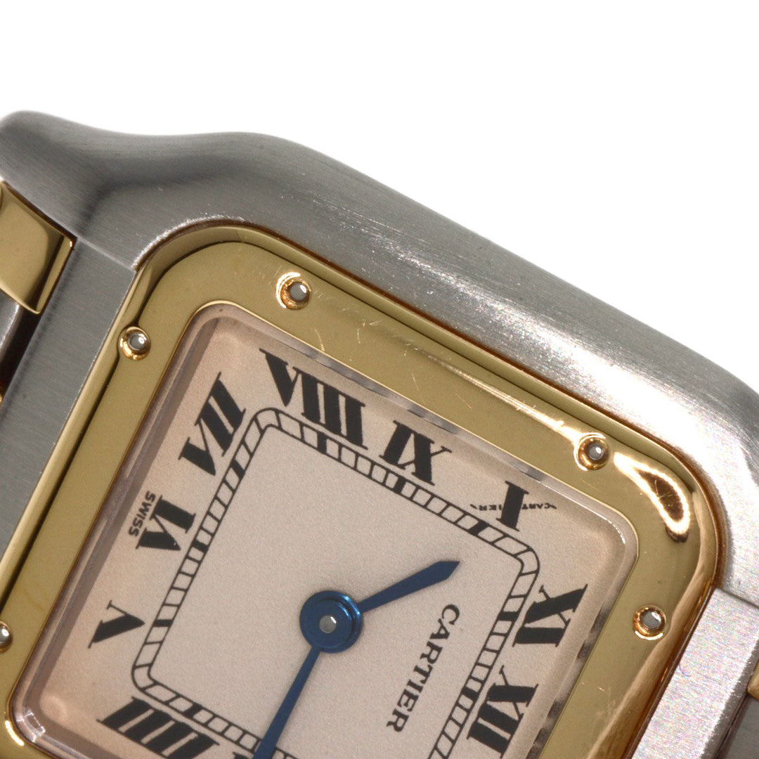 CARTIER Watches Quartz W25029B6 Stainless Steel , SSxK18YG gold PANTHERE SM 3ROW Ivory dial Women Used Authentic