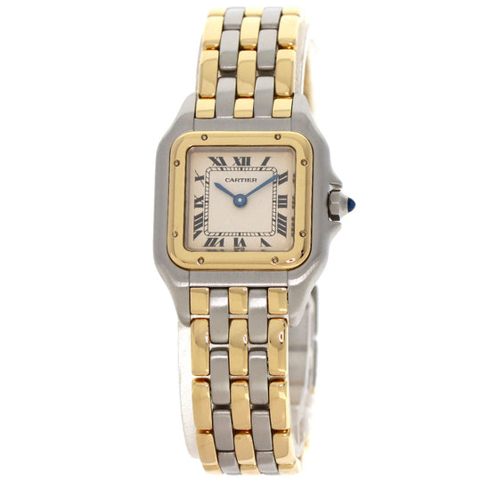 CARTIER Watches Quartz W25029B6 Stainless Steel , SSxK18YG gold PANTHERE SM 3ROW Ivory dial Women Used Authentic