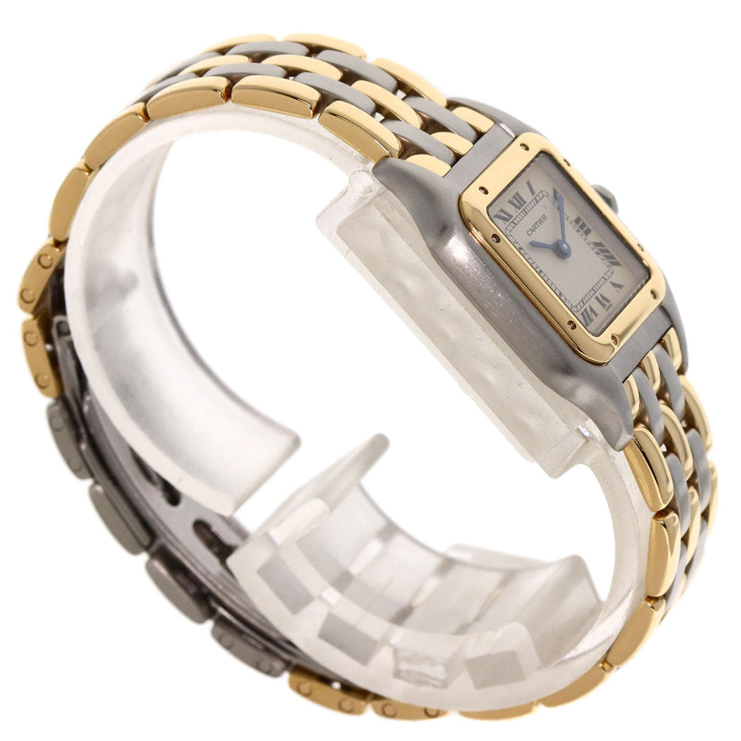 CARTIER Watches Quartz W25029B6 Stainless Steel , SSxK18YG gold PANTHERE SM 3ROW Ivory dial Women Used Authentic