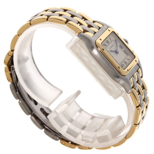 CARTIER Watches Quartz W25029B6 Stainless Steel , SSxK18YG gold PANTHERE SM 3ROW Ivory dial Women Used Authentic