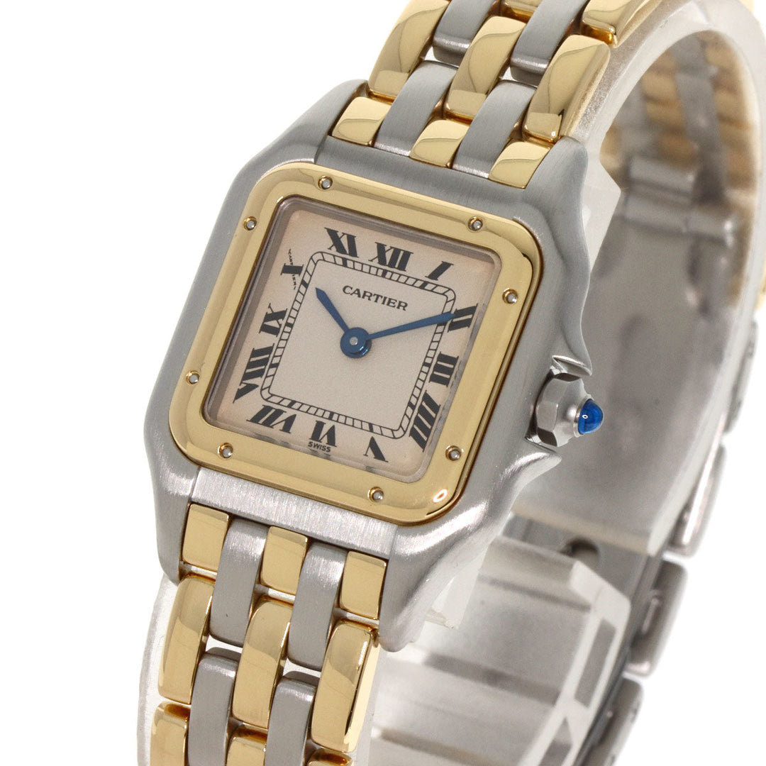 CARTIER Watches Quartz W25029B6 Stainless Steel , SSxK18YG gold PANTHERE SM 3ROW Ivory dial Women Used Authentic