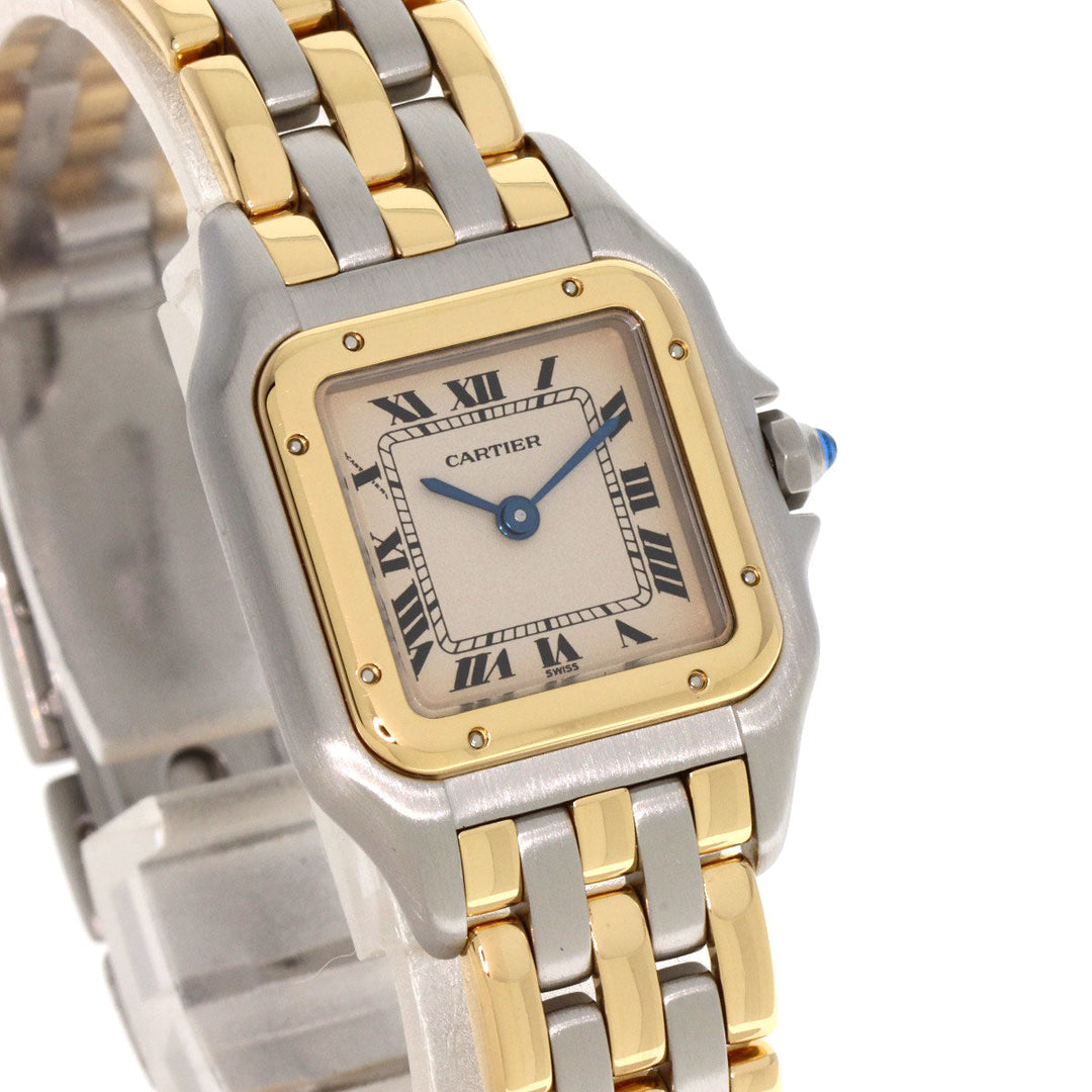 CARTIER Watches Quartz W25029B6 Stainless Steel , SSxK18YG gold PANTHERE SM 3ROW Ivory dial Women Used Authentic