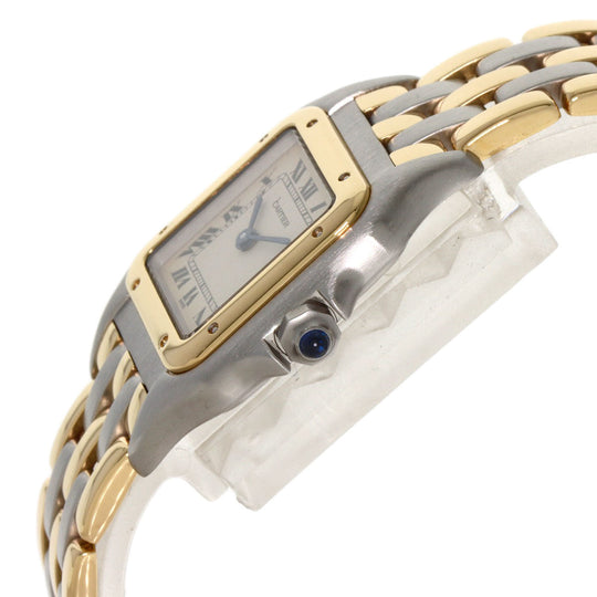 CARTIER Watches Quartz W25029B6 Stainless Steel , SSxK18YG gold PANTHERE SM 3ROW Ivory dial Women Used Authentic